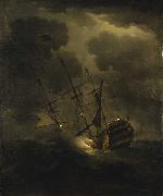 Peter Monamy Loss of HMS Victory, 4 October 1744 china oil painting artist